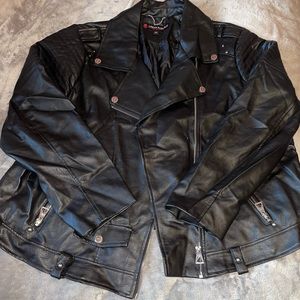 Black Moto Leather jacket.